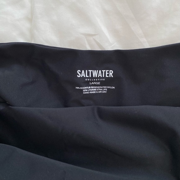 SALTWATER COLLECTIVE Christina one piece in Black, size L - Picture 4 of 4